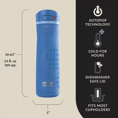 Contigo® x Ally Love Jackson Chill 2.0 Stainless Steel Water Bottle with AUTOPOP® Lid, 24oz