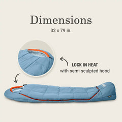 Big Bay™ 0° Mummy Sleeping Bag