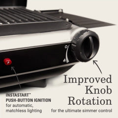 Classic 2-in-1 Camping Grill/Stove, Black