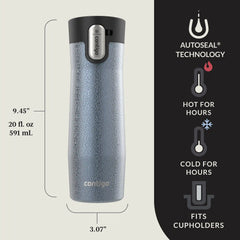 Contigo® West Loop 3.0 Stainless Steel Travel Mug with AUTOSEAL® Lid, 20oz, 2-Pack