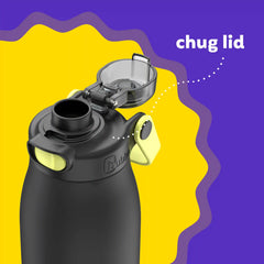 bubba Radiant Stainless Steel Water Bottle with Push-Button Chug Lid, 32oz