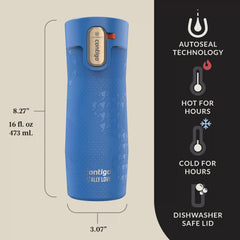 Contigo® x Ally Love West Loop 3.0 Stainless Steel Travel Mug with AUTOSEAL® Easy-Clean Lid, 16oz