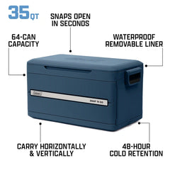 Snap 'N Go 35-Quart Collapsible Hard Cooler