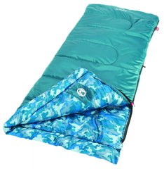 Kids Camo™ 45 F Youth Sleeping Bag, Blue Camo