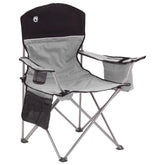 Camping Chair with Built-In 4-Can Cooler, Gray