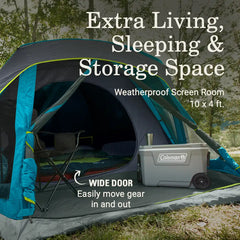 Skydome™ 6-Person Screen Room Camping Tent with Dark Room™ Technology