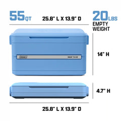Snap 'N Go 55-Quart Collapsible Hard Cooler