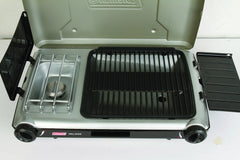 Deluxe Tabletop Propane 2-in-1 Grill/Stove, 2-Burner