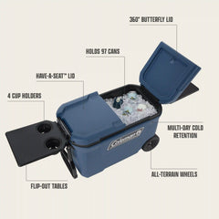 Flex 'N Go™ 62-Quart Wheeled Cooler
