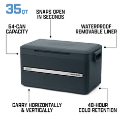 Snap 'N Go 35-Quart Collapsible Hard Cooler