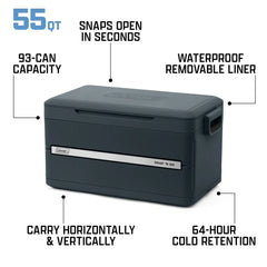 Snap 'N Go 55-Quart Collapsible Hard Cooler