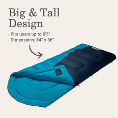 Montauk 40 F Big & Tall Contour Sleeping Bag