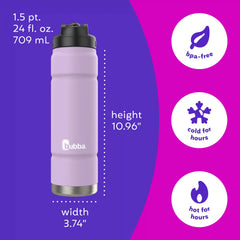 bubba Trailblazer Insulated Water Bottle with Straw Lid, 24oz
