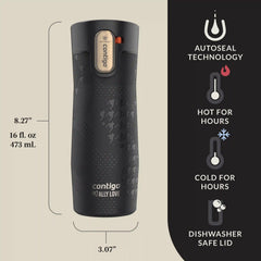 Contigo® x Ally Love West Loop 3.0 Stainless Steel Travel Mug with AUTOSEAL® Easy-Clean Lid, 16oz