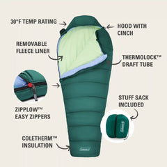 Cozy 30°F Sleeping Bag with Integrated Liner