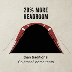 Skydome™ 8-Person Camping Tent with Screen Room, Rock Grey