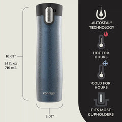 Contigo® West Loop 3.0 Stainless Steel Travel Mug with AUTOSEAL® Lid, 24oz