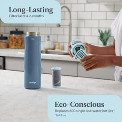 Contigo® Clybourn Chill Freeflow Filtration Stainless Steel Water Bottle with AUTOSEAL® Lid, 24oz