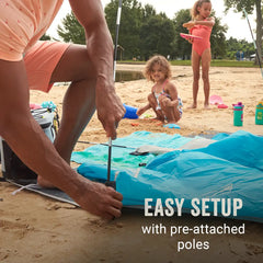 Skyshade™ Small Compact Beach Shade, Caribbean Sea